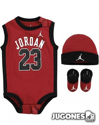 Jordan Air Hat,bodysuit,bootie set 3pc 23 Jersey