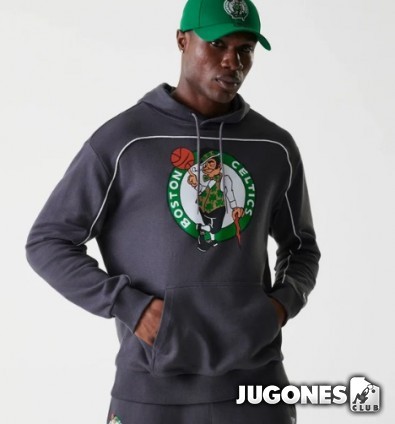 Sudadera Con Capucha Oversized Boston Celtics NBA Piping