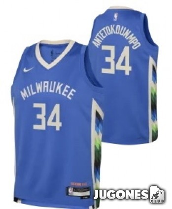 NBA Milwaukee Bucks Swingman Jersey Giannis Antetokounmpo `City Edition 22/23`