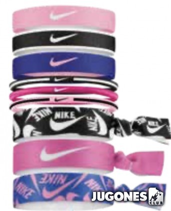 Nike Youth Printed mixed ponytail 9pk