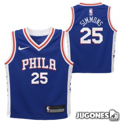 Big Kids` NBA 76ERS Simmons Jersey