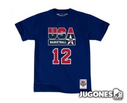 Name & numbre tee John Stockton Usa Basketbal