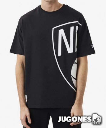 Camiseta Brooklyn Nets Half Logo