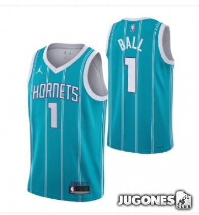 Camiseta Lamelo Ball Charlotte Hornets Jr