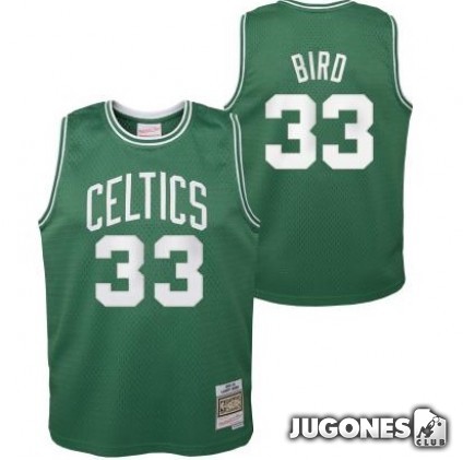 Camiseta Boston Celtics Larry Bird 1985-1986 Jr