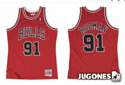 Dennis Rodman Chicago Bulls 1997-98 Swingman Road Jersey