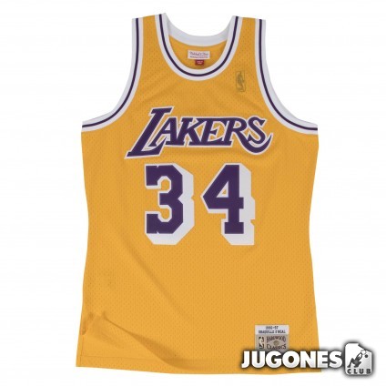 Swingman Jersey Los Angeles Lakers Home 1996-97 Shaquille O`Neal