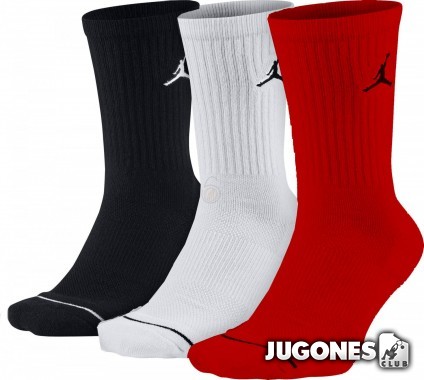 Pack 3 Pares Calcetines Jordan DriFit Crew