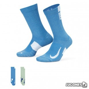 Nike Multiplier Crew Socks (2 Pairs)