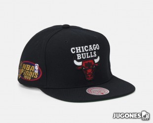 Chicago Bulls 1998 NBA Finals Mitchell & Ness Snapback Cap Black
