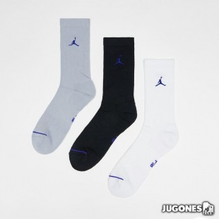 Pack 3 Pares Calcetines Jordan DriFit Crew