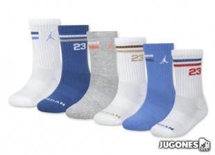 Pack 6 Calcetines Jordan Icon Stripe