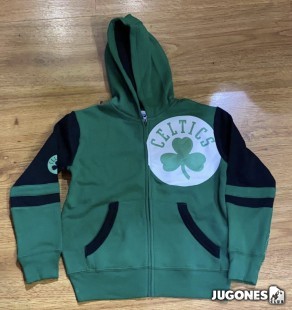 Sudadera con Cremallera Boston Celtics Jr