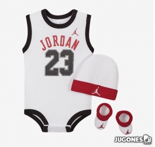 Jordan Air Hat,bodysuit,bootie set 3pc 23 Jersey