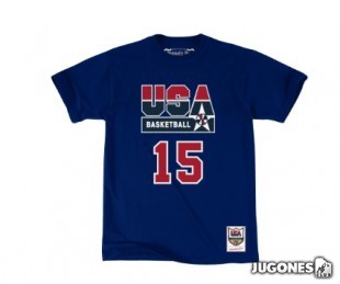 Camiseta Nombre y Numero Earvin Magic Johnson Usa Basketball