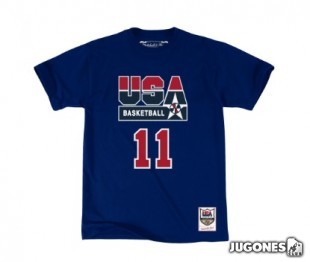 Camiseta Nombre y Numero Karl Malone Usa Basketball