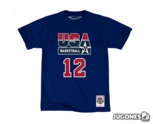 Name & numbre tee John Stockton Usa Basketbal