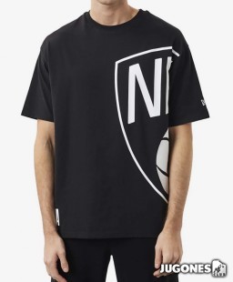 T-shirt Brooklyn Nets NBA Half Logo
