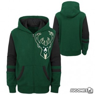 Sudadera con Cremallera Milwaukee Bucks Jr