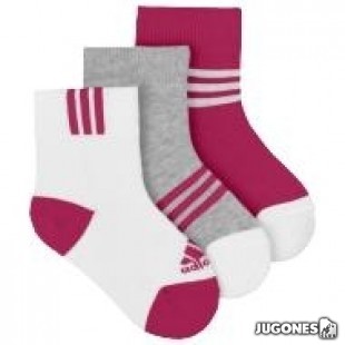 Pack 3 Pares Calcetines Adidas Ankle