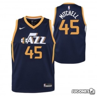 Big Kids` NBA Utah Mitchell Jersey