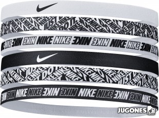 6pk Nike printed Hairbands