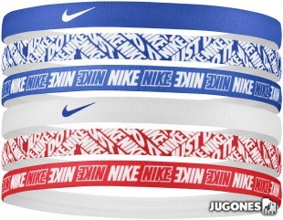 6pk Nike printed Hairbands