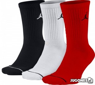 Pack 3 Pares Calcetines Jordan DriFit Crew