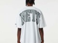 Camiseta New Era Brooklyn Nets NBA Infill Logo Oversized Blanco