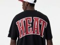 Camiseta New Era Miami Heat NBA Infill Logo Oversized Negro