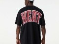Camiseta New Era Miami Heat NBA Infill Logo Oversized Negro